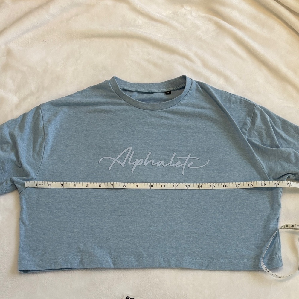 Alphalete Light Blue Logo Tee